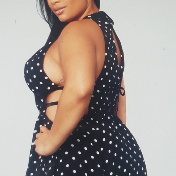 Fashion Nova Polka Dot Dress - Picture 2 of 6
